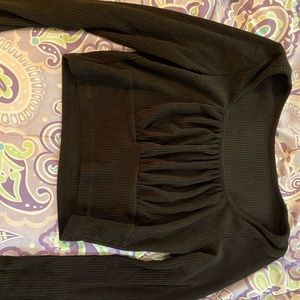 Black crop top